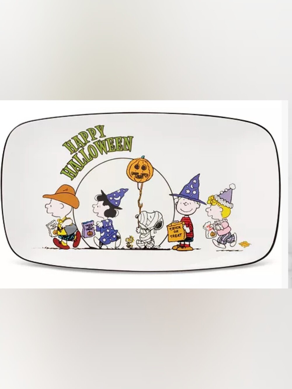 Peanuts The Great Pumpkin Hors D'Oeuvres Tray Platter
